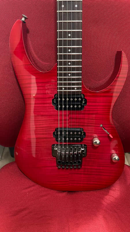 Ibanez RG1420F-RFB Prestige 2010 - Red Flame Burst image 1