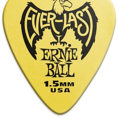 ERNIE BALL 9195 Everlast Pick Pack 150mm Plektren gelb (12Stück) image 3