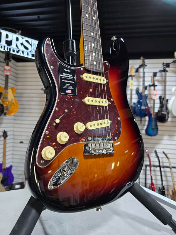 Fender American Professional II Stratocaster LH - 3 Color Sunburst w/Rosewood Fb + OSHC & PLEK*D #058 image 1