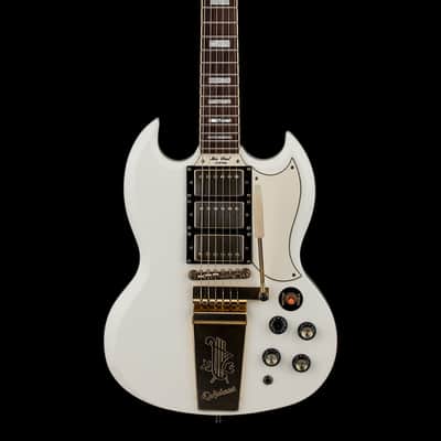 Epiphone Limited Edition G-400 Les Paul SG Custom (2008) - Antique White #11899 with Hard Case image 3