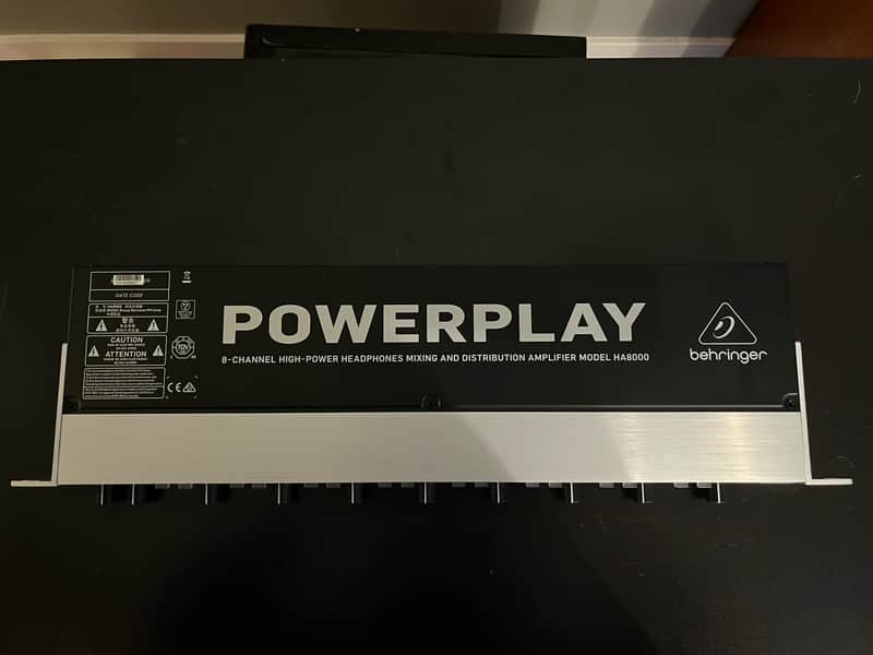 Behringer Powerplay Pro-8 HA8000 Version 2 8-Channel Headphone Amplifier - Black / Silver image 1