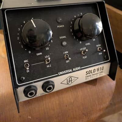 Universal Audio Solo/610 Desktop Tube Mic Preamp 2006 - Present - Black  UA Solo 610 image 3