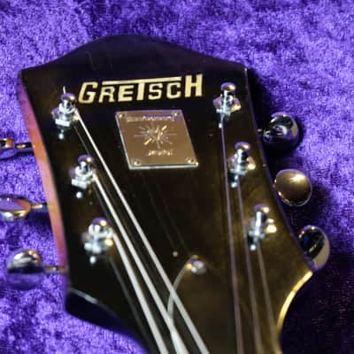 Rare Condition Gretsch 6124 Single Anniversary 1963 Shaded Golden Electric Guitar Hollowbody Sunburst Case Candy OHSC image 10