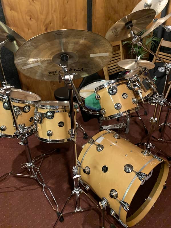 DW Collector series 5 piece jazz drumkit - Natural maple finish Collector Series 1994 - Natural Maple image 1