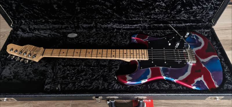 James Tyler Studio Elite Custom Shop 2003 Birdseyes Mapple neck - Psychedelic Vomit image 1