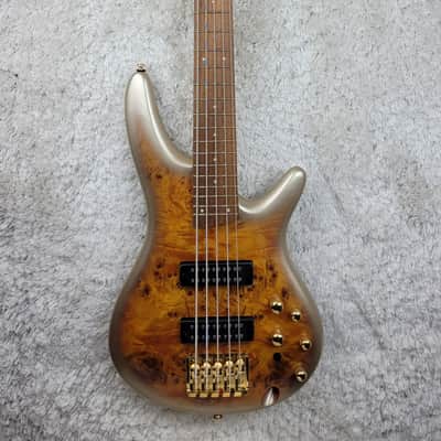 Ibanez SR405EPDXMG 5-String Bass Mars Gold Metallic Burst image 2