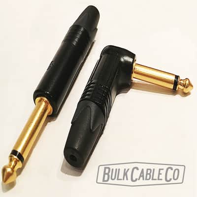 5 FT - Mogami 3082 Speaker Cable - Amp To Cab - Neutrik Gold Right Angle To Straight Connectors image 12