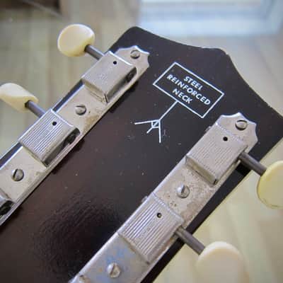 Airline Acoustic Guitar Concert Sized by Kay of Chicago for Montgomery Wards Circa-1960s Sunburst image 19