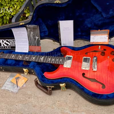 ♚PRISTINE♚2017 PRS McCarty Hollowbody II ♚ PIEZO ♚ BLOOD ORANGE 'AAA' FLAME ♚ 5.7 LBS ♚ +Artist Case ! image 11