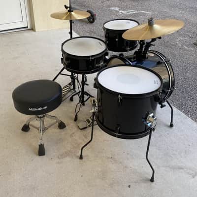 Ludwig Pocket Kit "Questlove" 10 / 13 / 16 / 5x12" Drum Set with Cymbals - Black Sparkle image 2