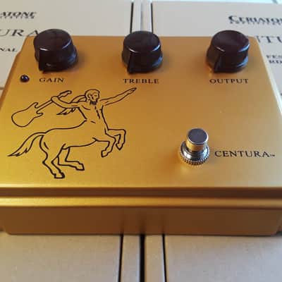 Ceriatone Centura 1:1 Klon Professional Overdrive (w/Horsie) Matte Gold  FRESH STOCK image 2