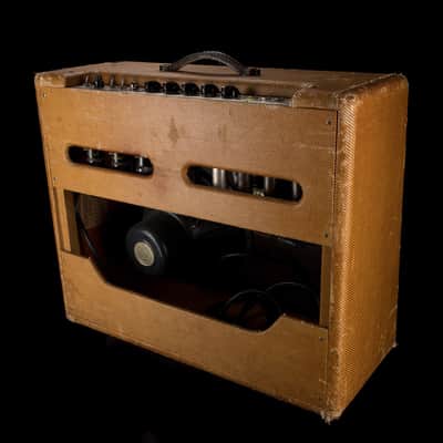 Vintage 1955 Fender Twin Amp Tweed  Guitar Amp Combo - Ry Cooder Collection image 15