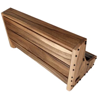 9U / 126hp Eurorack case MARIA • Rails + Threaded strips / Walnut / Unpowered image 6