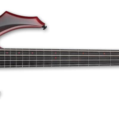 LTD Fred Leclercq FL-4 - Black Red Burst Satin (LFL4BLKREDBS) image 2