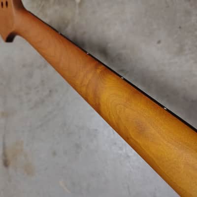 Roasted Maple Strat Neck fits fender Stratocaster body 22 frets image 7