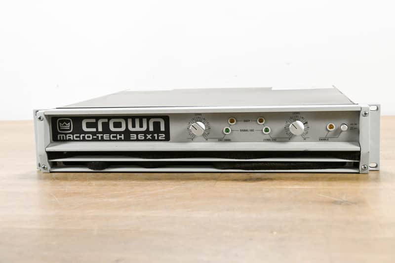 Crown Macro-Tech 36x12 2-Channel Power Amplifier CG015TX image 1