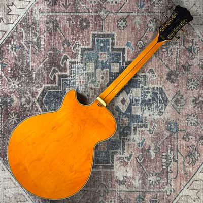 2022 D’Angelico Excel SS XT Vintage Natural Quilt Semi-Hollowbody Electric Guitar W/ Original Hardshell Case! image 4