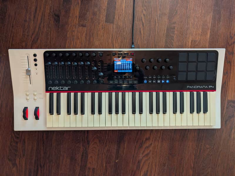 Nektar Panorama P4 49-Key USB MIDI Keyboard Controller 2018 - 2021 - White image 1