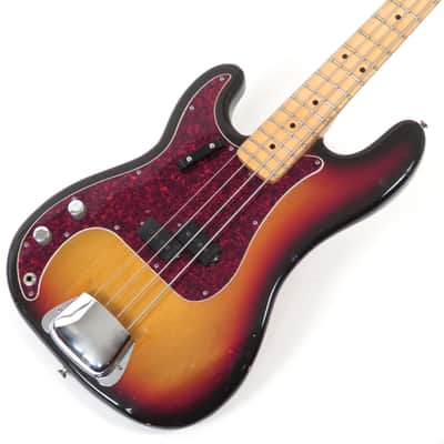 1973 Fender Precision Bass Left Handed - Sunburst Lefty Bass image 6