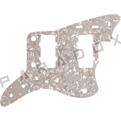 Custom Pickguard For 2019 - 2024 Made in America Fender American Ultra Jazzmaster - Aged White Pearl/White/Black/White .090"