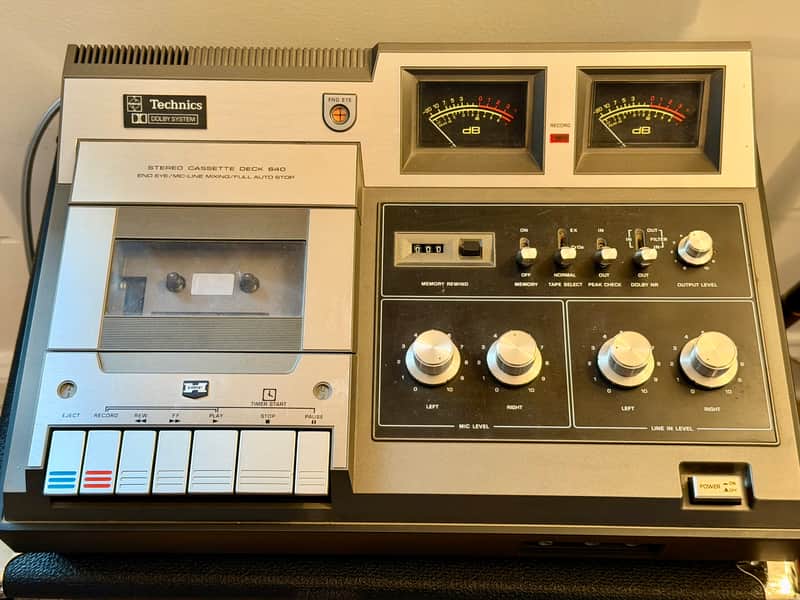 Technics RS-640 Dual Head Cassette Deck 1970s | Reverb