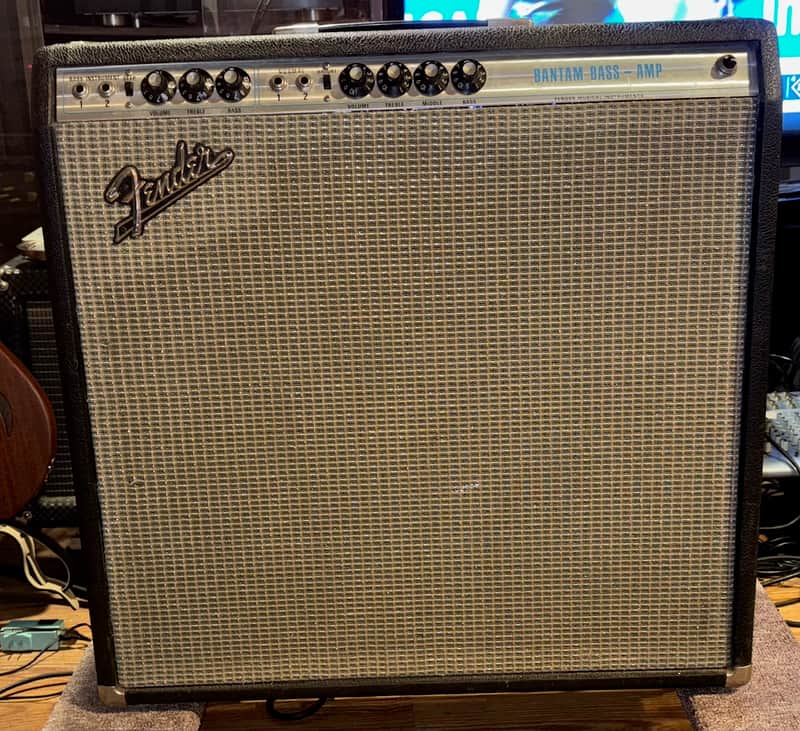 Fender Bantam Bass 2-Channel 30-Watt 1x15" Guitar Combo 1969 - 1970 Silverface image 1