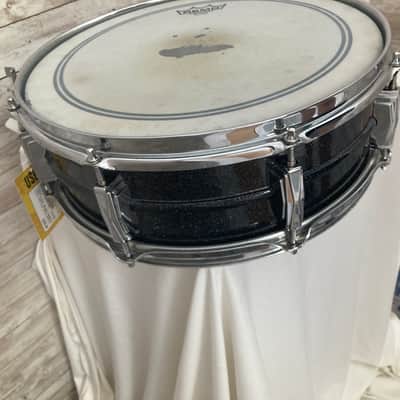 Used Ludwig LM404 Acrolite 5x14" 8-Lug Aluminum Snare Drum with Black/White Badge image 6