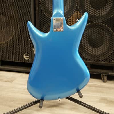 Teisco Del Rey Shark Fin Blue w/ Soft Case image 4