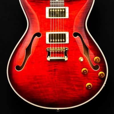 Knaggs Guitars - Sheyenne - Hollow Body - Indian Red Burst Sheyenne - Hollow Body - Gloss -  OHSC - Call for Best Price !!! image 3