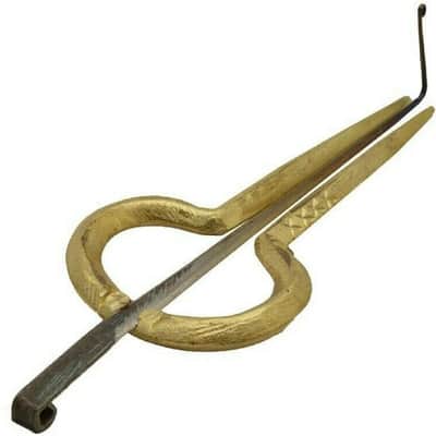 Handmade Rajasthani Folk Musical Morsing Jaw Harps Mukhchang Instrument Brass Morchang Brown image 7