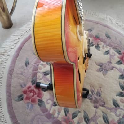 D'Angelico Excel EX-59 17" Hollow Body - Stairstep Tailpiece | Flame Maple Sunburst image 9