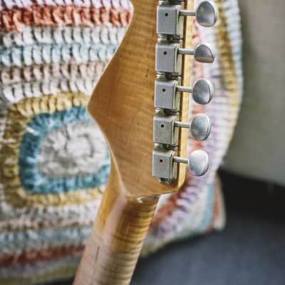 Fender Custom Shop ’63 Stratocaster Chambered Olympic White Journeyman Relic image 8