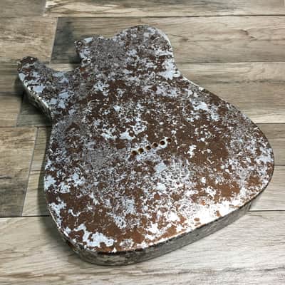 Made to Order - FRANCHIN Mars guitar body Impressionist METALLIC LEAF (Gold/Silver/Copper/Bronze texture) Basswood Poplar Telecaster-Tele-T-Style Made in Italy image 4