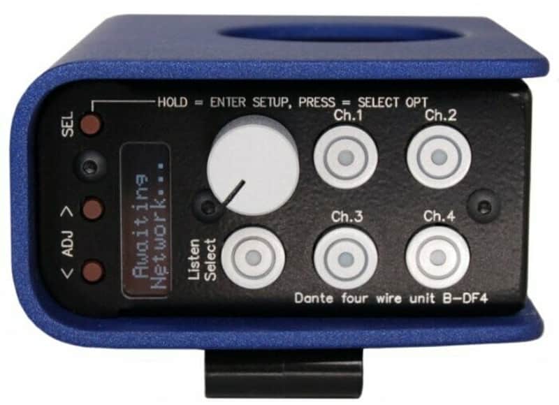 CTP Systems B-DF4 Four Channel 4 Wire Dante Beltpack image 1