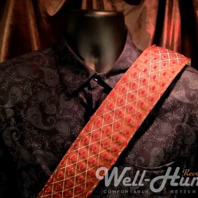 Well-Hung Amp'd Radio Ga-Ga in Vox-ish upholstery cloth in brown/gold/burgundy image 1