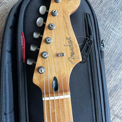 Warmoth Partscaster Fiesta Red Nitro With Fender Neck And SCN Noiseless Pickups image 3