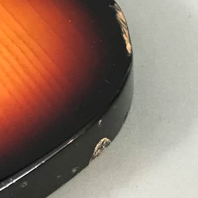 LEFTY Fender Telecaster Left Tele Sunburst Solid Alder Guitar Body Aged Relic 4.9 lb image 11