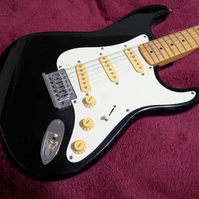 Hondo H-7600B Strat Copy 1984 - Black - Made in Korea image 2