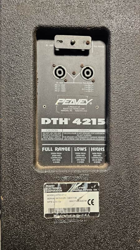 Peavey DTH 4215 Minimum-Profile Loudspeaker - Black | Reverb