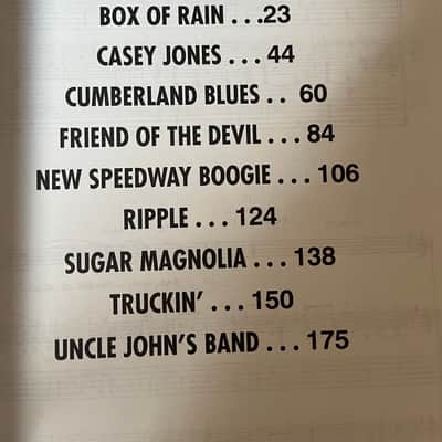 Grateful Dead - Authentic Guitar Classics Vol. 1 - Guitar tab / tablature Book image 3