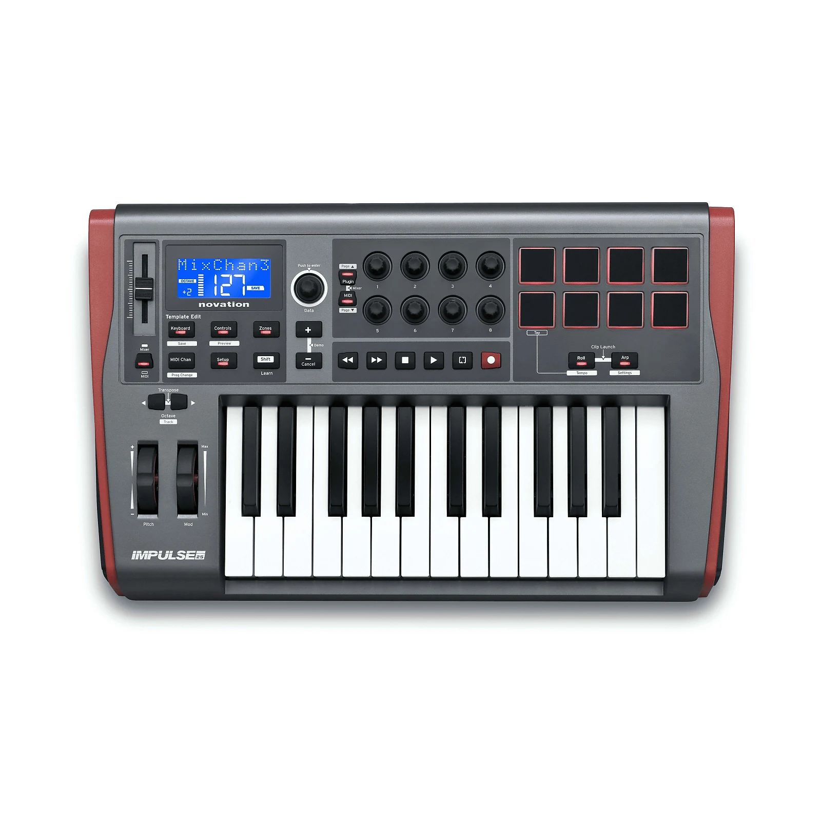 Novation Impulse 25 MIDI Keyboard Controller | Reverb