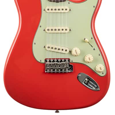 Fender Custom Shop Limited Edition '63 Stratocaster Journeyman Relic Electric Guitar - Aged Fiesta Red image 3