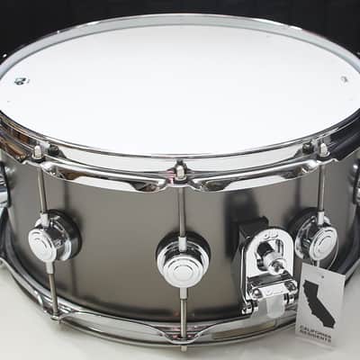 DW Collectors Satin Black Over Brass 6.5" x 14" Snare Drum w/ VIDEO! image 3
