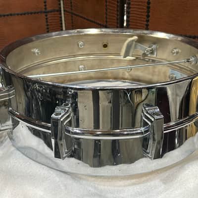 Ludwig 5" deep X 14" head Super Sensitive Snare Drum (3296-SD-4186) 1966 - chrome image 13
