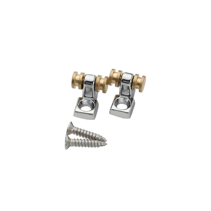 2 Pcs Roller String Retainer String Trees For Electric Guitar Roller String Trees Roller String Guides Fit For Strat St Tele Telecaster Electric Guitar Replacement Parts Chrome image 1