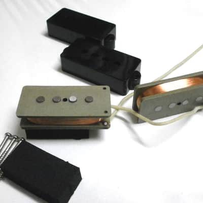 Precision Bass Pickup Hand Wound Alnico 5  Covers Cushions Screws Q pickups Hand wound Fits FendeR image 5