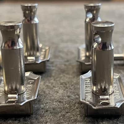 Kluson Double Line Deluxe Bass Guitar Tuner Set 1960’s - Nickel image 3