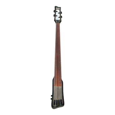 Ibanez UB804BUL UB Upright 4str Bass w/Bag - Black Ice Burst Low Gloss image 1