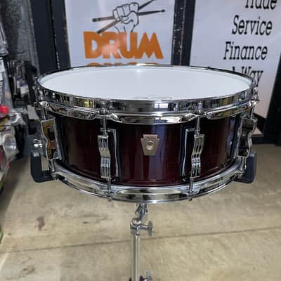 Ludwig LS401 Classic Maple 5x14" 10-Lug Snare Drum - STORE DISPLAY - OM- Mahogany Stain image 1