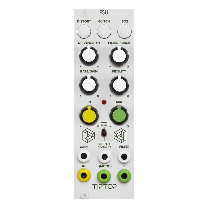 TipTop Audio FSU Eurorack Granular Distortion & Delay Module (White) image 1